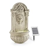 blumfeldt Löwenstein Gartenbrunnen mit LED-Beleuchtung - Löwenkopf Edition,...