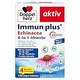 Doppelherz Immun plus Echinacea 8-in-1 Abwehr - Mit Vitamin C, Vitamin D und...