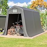 Aufbewahrungsschuppen 366×213×225cm – Wasserdichtes Gerätehaus aus PE,...