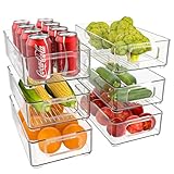 Diwoker Kühlschrank Organizer Stapelbar, Aufbewahrungsbox Küche Organizer,...