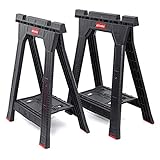 OliveBird Set 2 x Arbeitsbock Klappbock Unterstellbock Säsgebock mit Ablage...