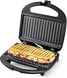 YASHE Sandwichmaker, 750W Sandwichtoaster Antihaftbeschichtete Platten,...