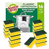 Scotch-Brite Classic Topfreiniger, 16 Schwämme pro Packung, Schwamm für Küche...