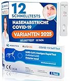 12x Corona Schnelltest Neue Variante 2025 Test Covid-19 Selbsttest Nasales...