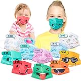 Mundschutz Bunte 100Stück Maske 3-lagige Einwegmasken CE Zertifiziert...