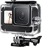 FitStill 60M/196FT Wasserdichtes Gehäuse für Go Pro Hero12 /11 /10 /9 Black,...