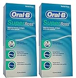 Oral-B Superfloss Zahnseide 50 Fäden, 2er Pack (2x 50 Fäden)