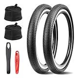 GRELiving 20 x 1,75 Fahrradreifen-Set, 2 Stück, Mountainbike-Reifen-Ersatz-Set...