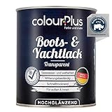 colourPlus® 1K erstklassiger Bootslack & Yachtlack (750ml, transparent)...