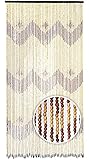 Kobolo Holzperlenvorhang Flow, 110x210 cm, 55 Stränge, braun, dekorativer...