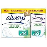 Always Ultra Binden Damen, Normal (2 x 22 Damenbinden mit Flügeln + 52...