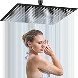 Moshiqgaol Duschkopf Regendusche 12 Zoll, Regenduschkopf Edelstahl 304 Quadrat...