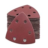 VIBRATITE 60 Stück Blatt Klett Schleifdreiecke für Deltaschleifer - 93 x 93 x...