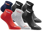 PUMA Quartersocken 18 Paar Pack Statement Edition - Damen und Herren - Black...