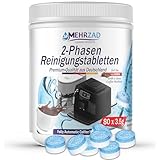 80 × 2-Phasen Premium-Reinigungstabletten für Kaffeevollautomaten – Reinigen...