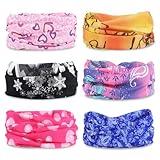 Parastar Multifunktionstuch 6 Stück - Bandana für Damen und Männer,...