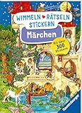 Ravensburger Wimmeln, Rätseln, Stickern: Märchen - Stickerbuch ab 4 Jahren, 13...