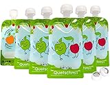 Quetschbeutel wiederverwendbar 6er Pack BPA frei | einfach zu befüllen &...