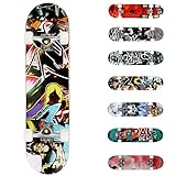 WeSkate Skateboard Anfänger - 31x8 Zoll Komplette Cruiser Skateboard für...