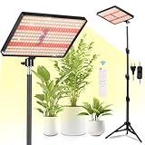 MICCYE Pflanzenlampe LED mit Ständer UV-IR Vollspektrum 286 LEDs Grow Lampe mit...