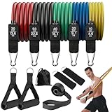 Dalephoric Widerstandsbänder Set, Fitnessbänder, 5 Resistance Bands mit...