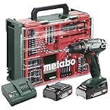 Metabowerke GmbH BS 18 Set Akku-Bohrschrauber (18V 2 x 2Ah LiPOWER, Ladegerät...