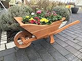 Deko-Shop-Hannusch Massive Premium Schubkarre XXL behandelt aus Holz,...