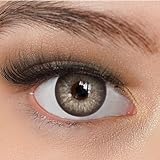 Kontaktlinsen farbig ohne Stärke braun | farbige braune Jahreslinsen | weiche...