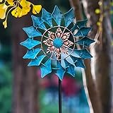 Windrad für draußen -Windspiele für draußen aus Metall, Einzelblatt Windrad,...