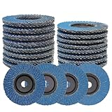 16 Stück Fächerscheibe ø 76 mm, 40/60/80/120 Korn Lamellenscheiben...