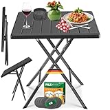 KESSER® Balkontisch klappbar | Wetterfest/UV-beständig | Balkonmöbel |...