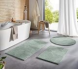 Taracarpet Badematte Homestyle rutschfest waschbar Badezimmerteppich...