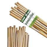 Control Garden Packung mit 30 Stück Bio-Bambus-Rankhilfe 210 cm | Naturpfahl...