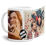 Foto-Tasse zum selbst gestalten mit Foto-Collage für 2 Wunschfotos - Geschenk...