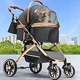 YITAHOME Hundewagen für Kleine Hunde, Hundebuggy Kleine Hunde, Hunde Buggy,...