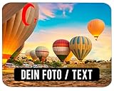 Mauspad mit Foto - mousepad Personalisiert gestalten (23,5 x 19,6 cm) mit Bild...