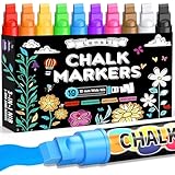 Lenski 10 Kreidestifte für Tafel Abwaschbar, 10MM Kreidestifte für Fenster,...