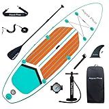 Aqua Plus 15cm Dickes,aufblasbares SUP für alle Fähigkeitsstufen,Stand Up...