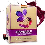 Langlebenhof Aronia Direktsaft, Muttersaft, [100% Demeter und Bio] 3 Liter Box,...