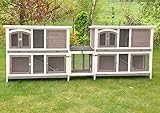 nanook Balu Hasenstall-System Set 2 doppelstöckige Kaninchenställe mit...