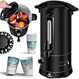 KESSER® Glühweinkessel 6,8L Edelstahl Inkl. 10 Becher Glühweinkocher mit...