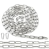 Ziamzra Edelstahlkette Meterware Stahlkette 3M 1,5 mm Edelstahl Ketten...