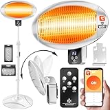 KESSER® Infrarot Heizstrahler 2000W Terrassenstrahler mit WIFI & Fernbedienung...