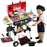 Kinder Küche Spielzeug Barbecue Grill Spielsatz Kochen Interaktives Spielzeug...
