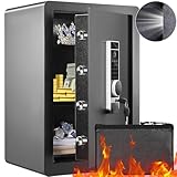 VEVOR Safe Tresor 2,2 Kubikfuß, Möbeltresor mit Feuerfester Geldtasche,...