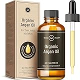 Bio Arganöl kaltgepresst für Gesicht, Haut & Haare - 100 ml ohne Zusätze mit...