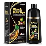 Bablabear haarfarbe schwarz haarfärbeshampoo für Männer und Frauen, haarfarbe...