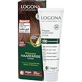 LOGONA Naturkosmetik Pflanzen-Haarfarbe Creme - Maronenbraun - 150 ml -...