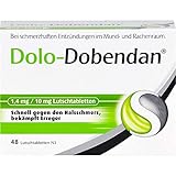 Dolo-Dobendan Zuckerfrei Lutschtabletten - Betäuben den Halsschmerz bei starken...