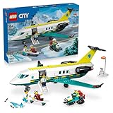 LEGO City Notfallrettungsflugzeug – Set mit Flieger, Schneemobil und 4...